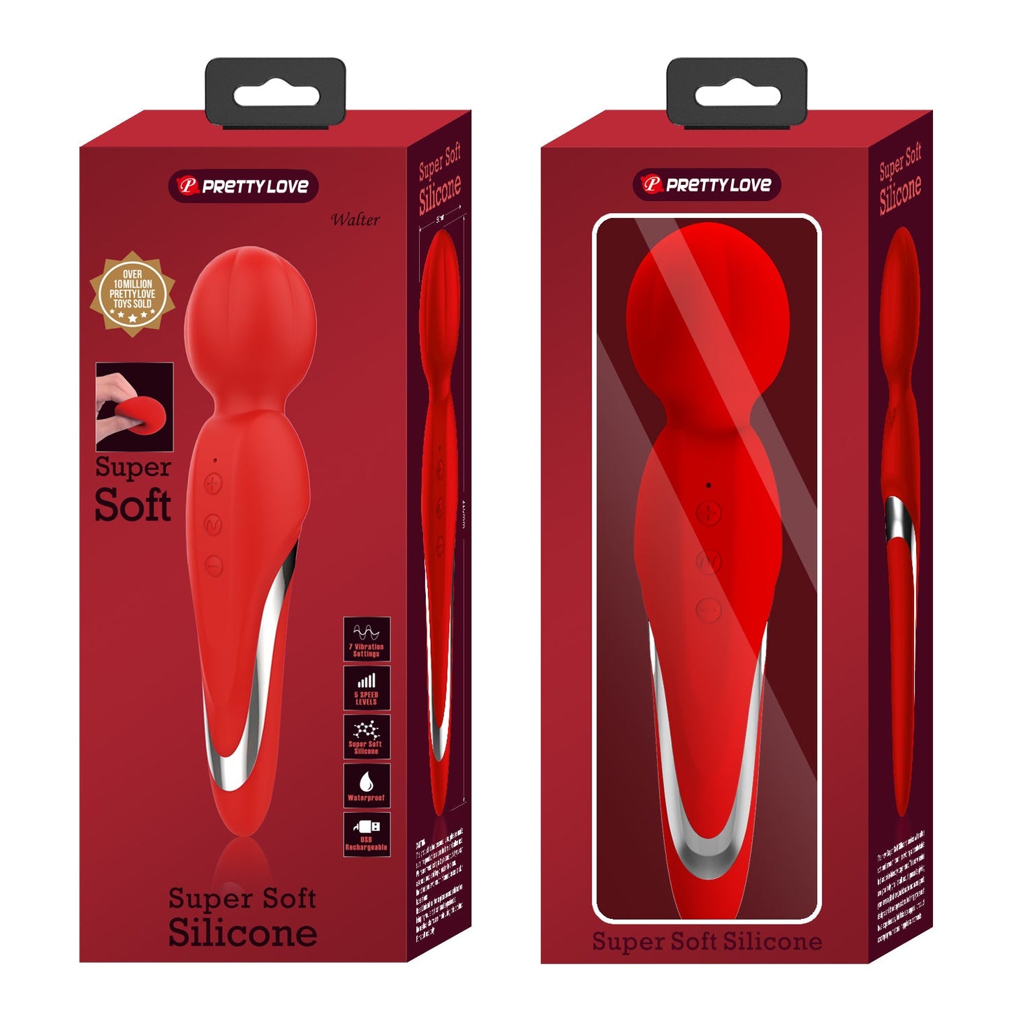 Pretty Love Walter Super Soft Massager - Club X