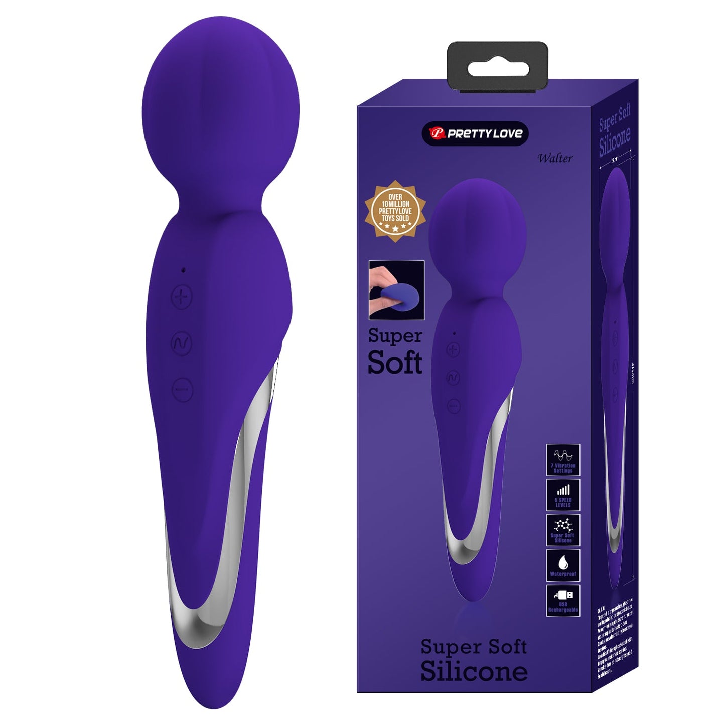 Pretty Love Walter Super Soft Massager - Club X