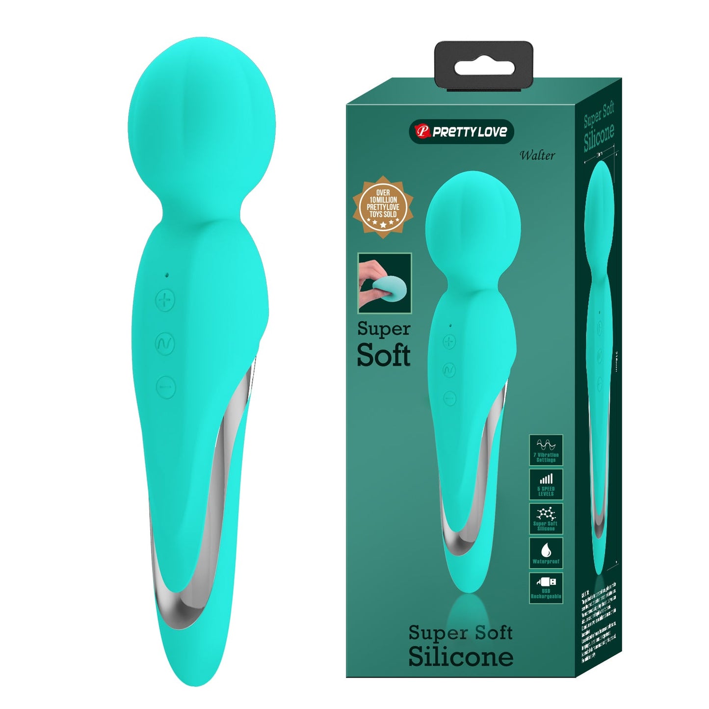 Pretty Love Walter Super Soft Massager - Club X