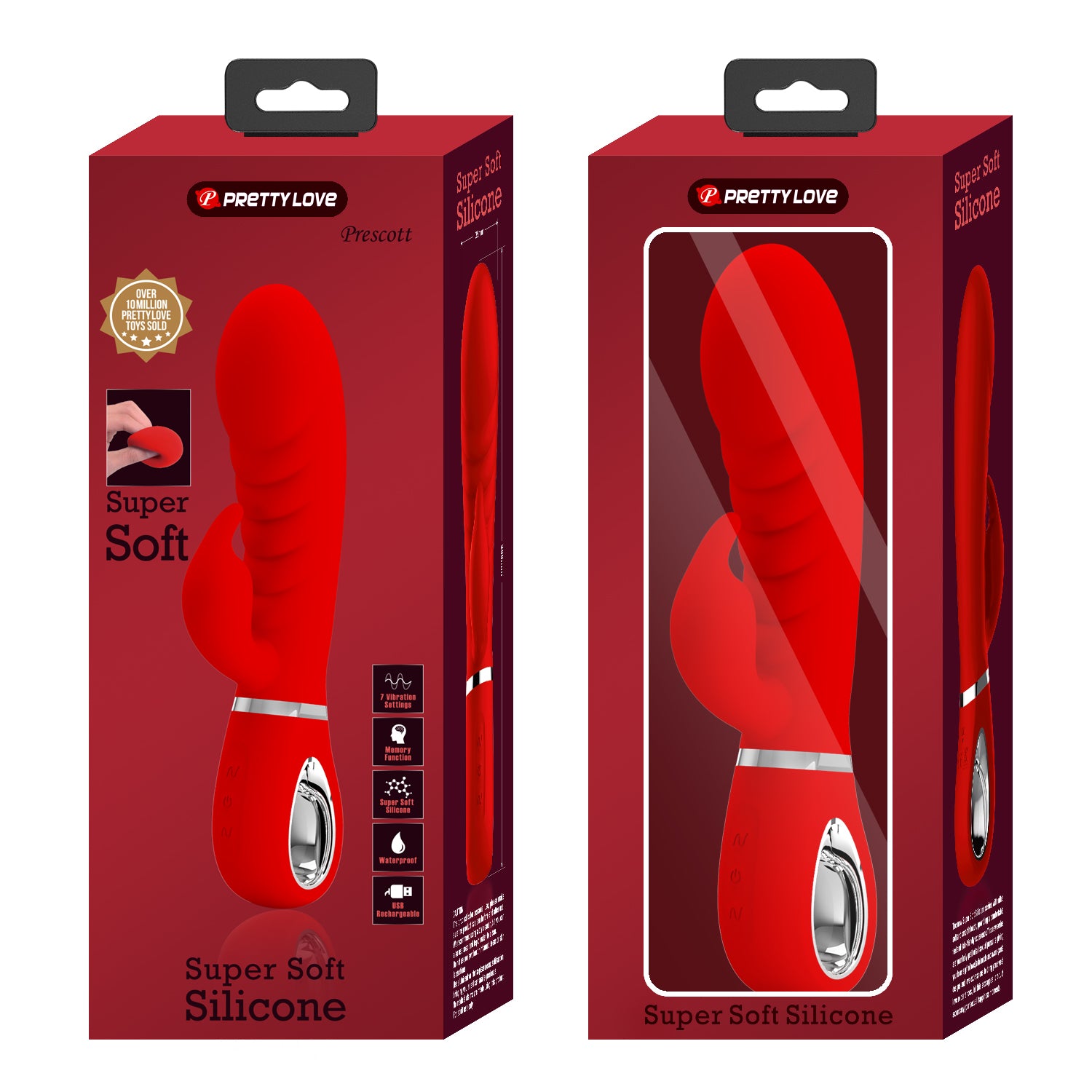 Pretty Love Prescott Super Soft Rabbit Vibrator - Club X