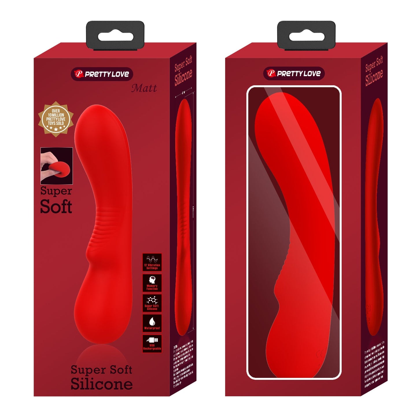Pretty Love Matt Super Soft Vibrator - Club X