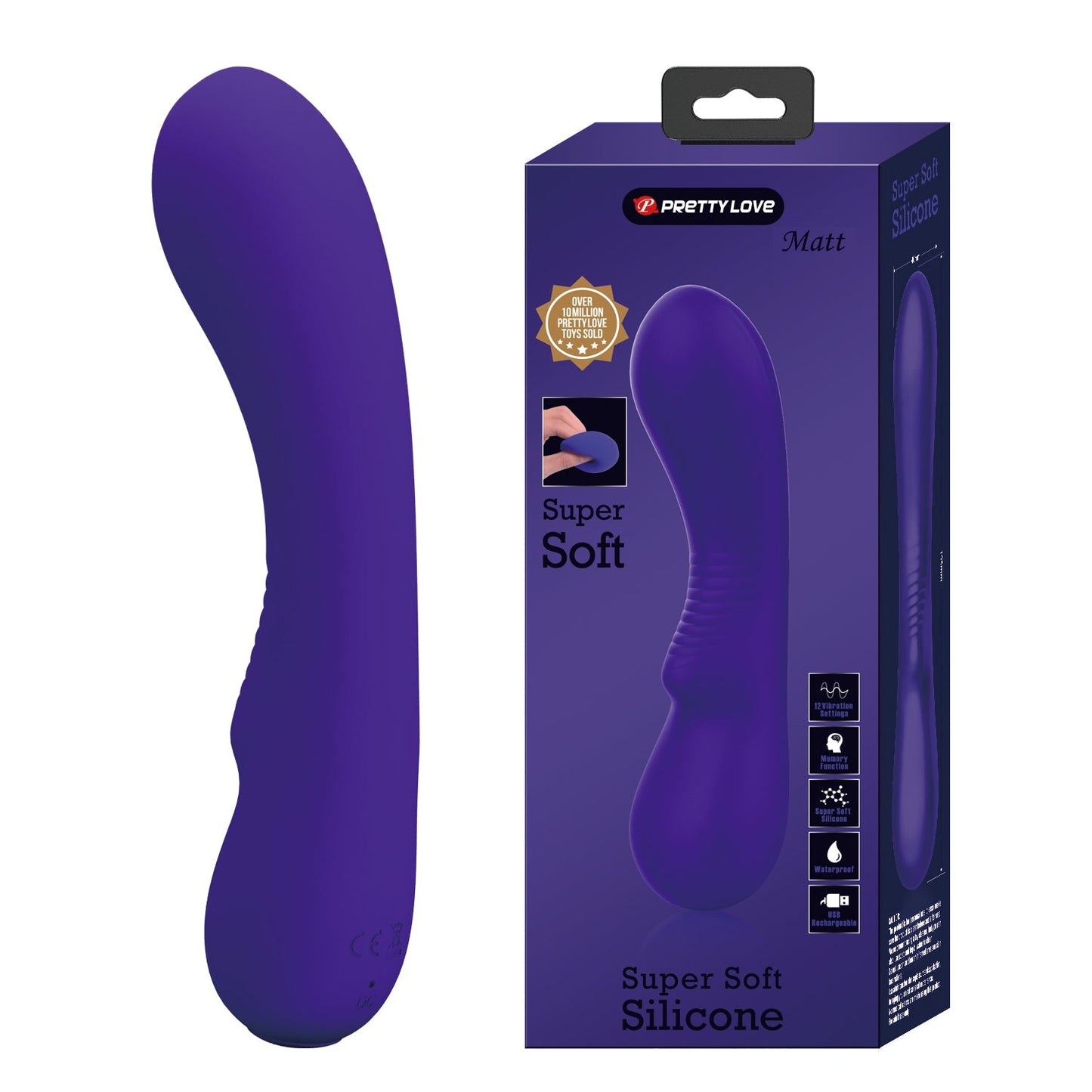 Pretty Love Matt Super Soft Vibrator - Club X