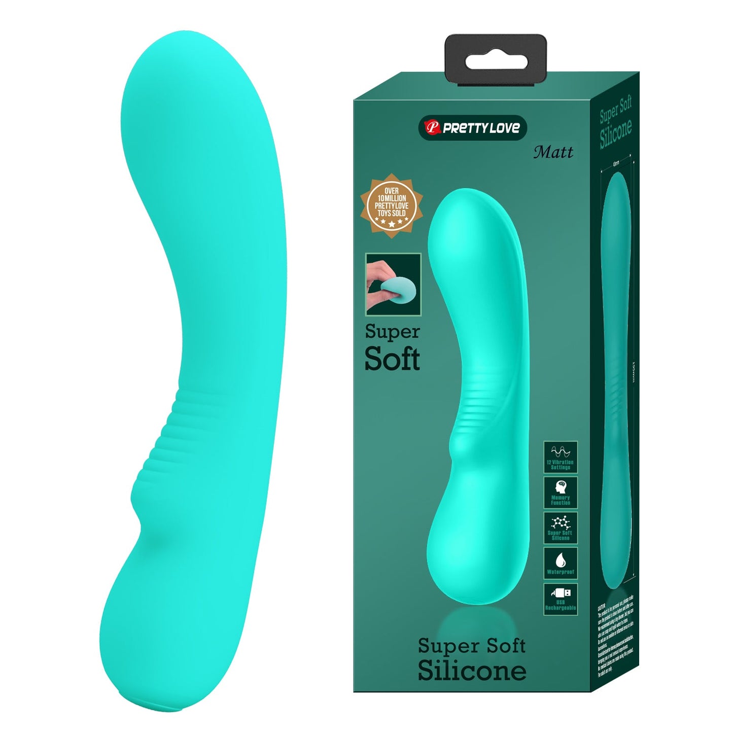 Pretty Love Matt Super Soft Vibrator - Club X