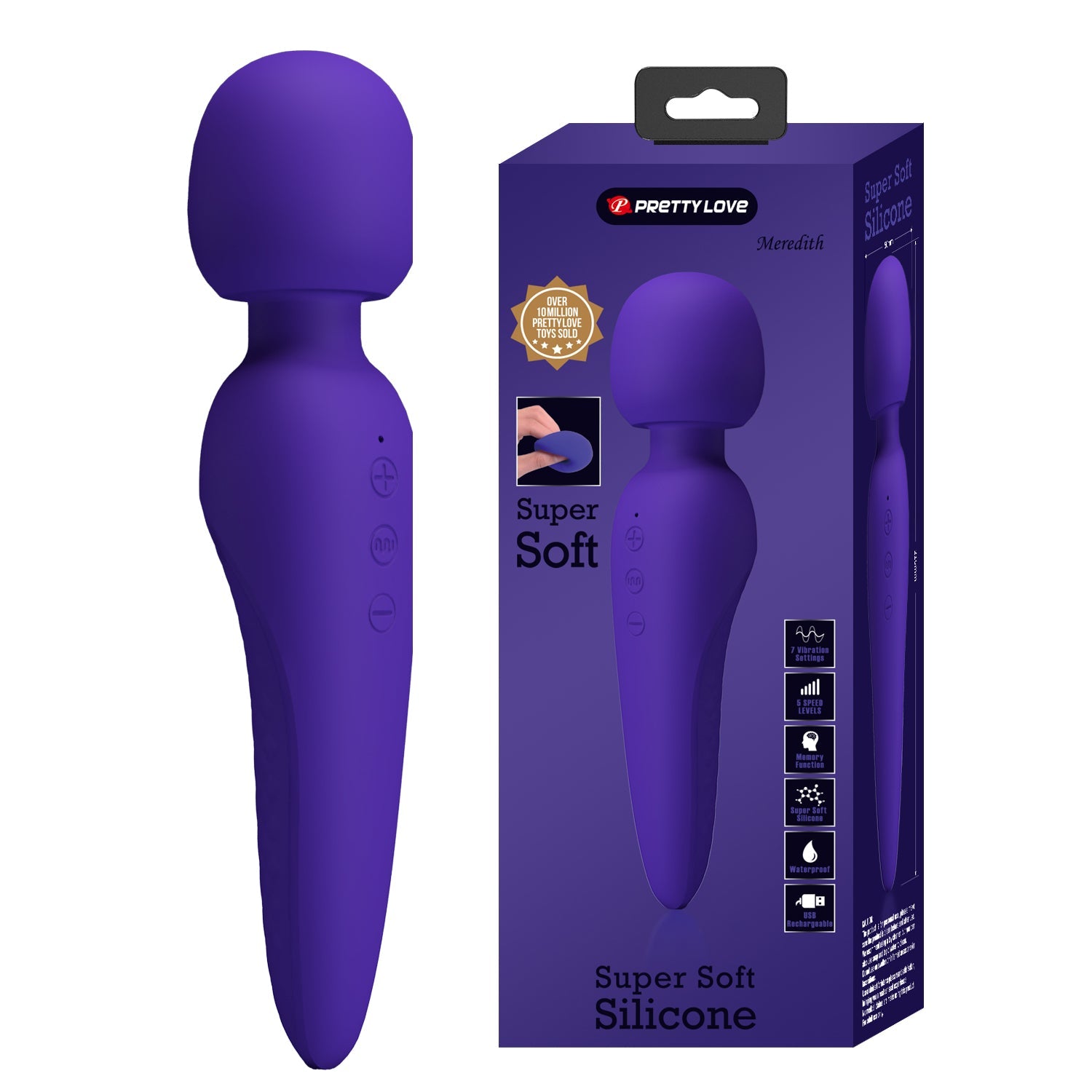 Pretty Love Meredith Super Soft Wand - Club X