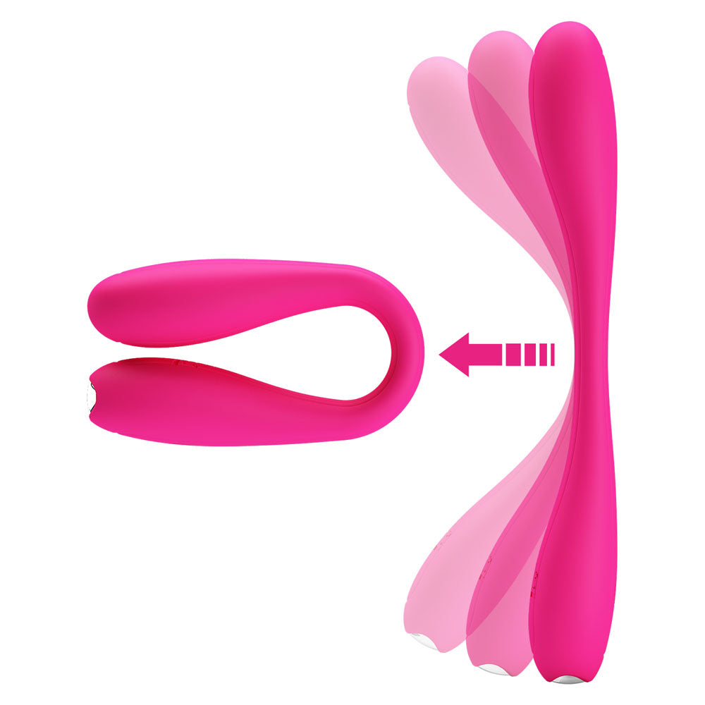 Party Up FRANK Bendable Vibe - Pink - Pink 17.1 cm Bendable Vibrator Party Up