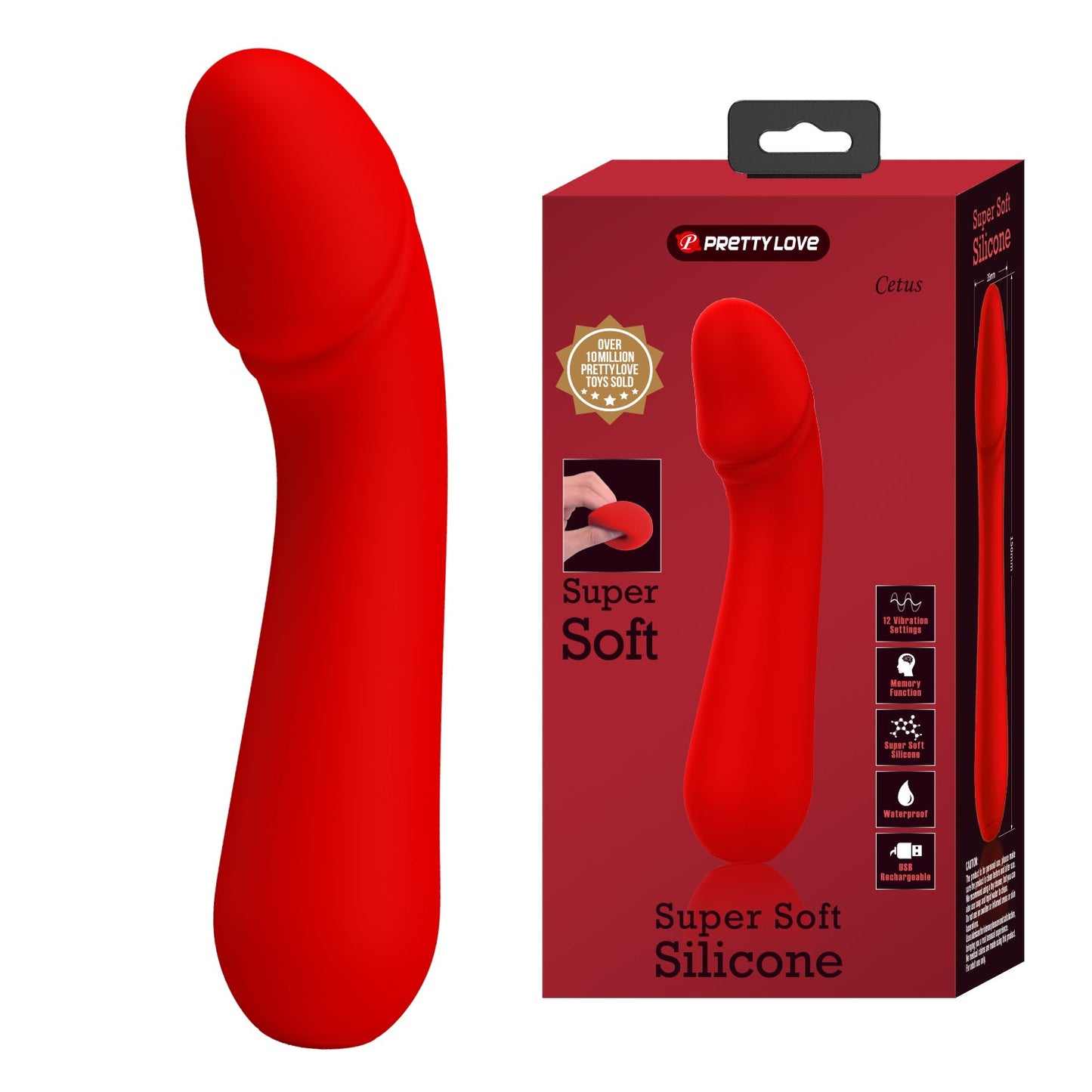 Pretty Love Cetus Soft Flexible Vibrator - Club X