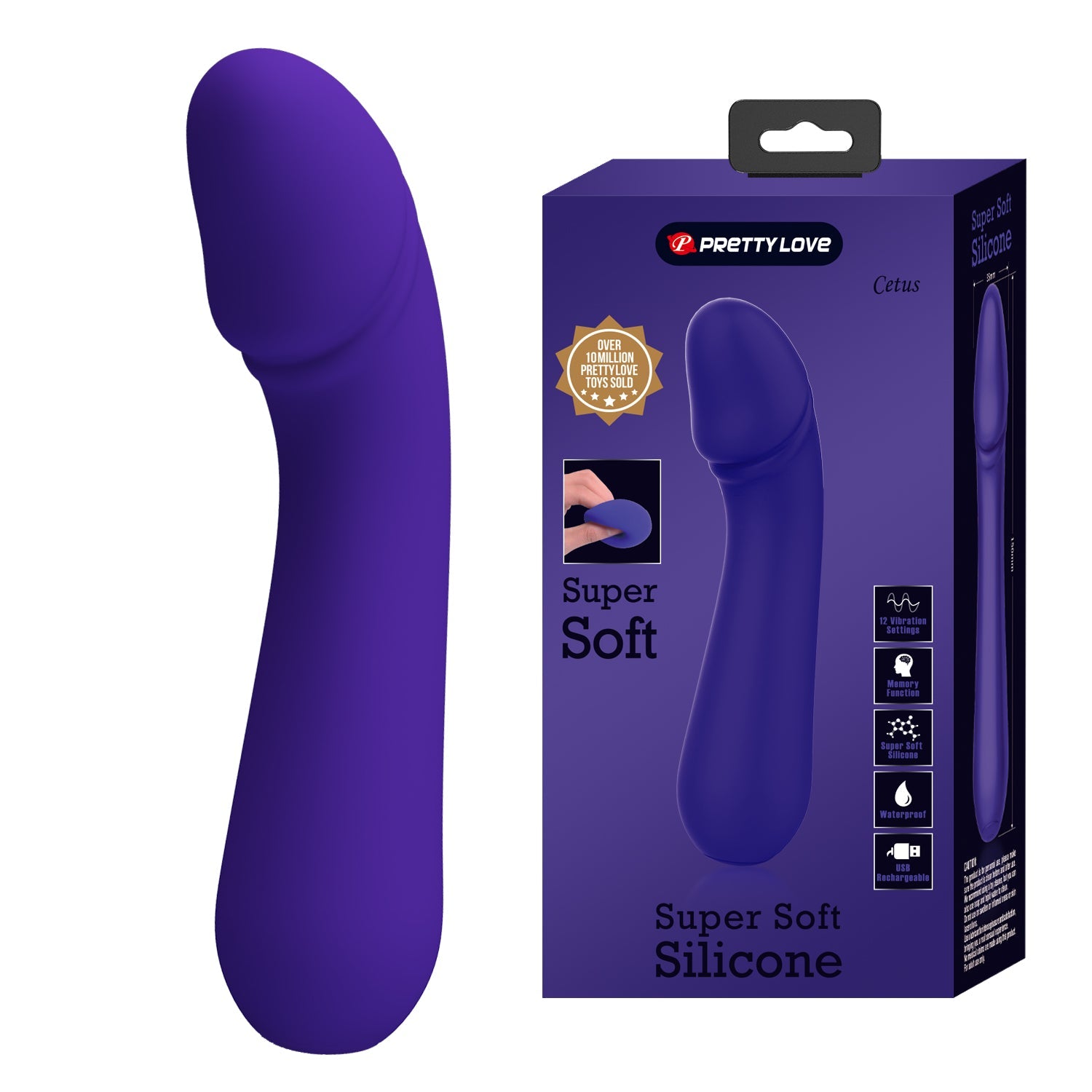 Pretty Love Cetus Soft Flexible Vibrator - Club X