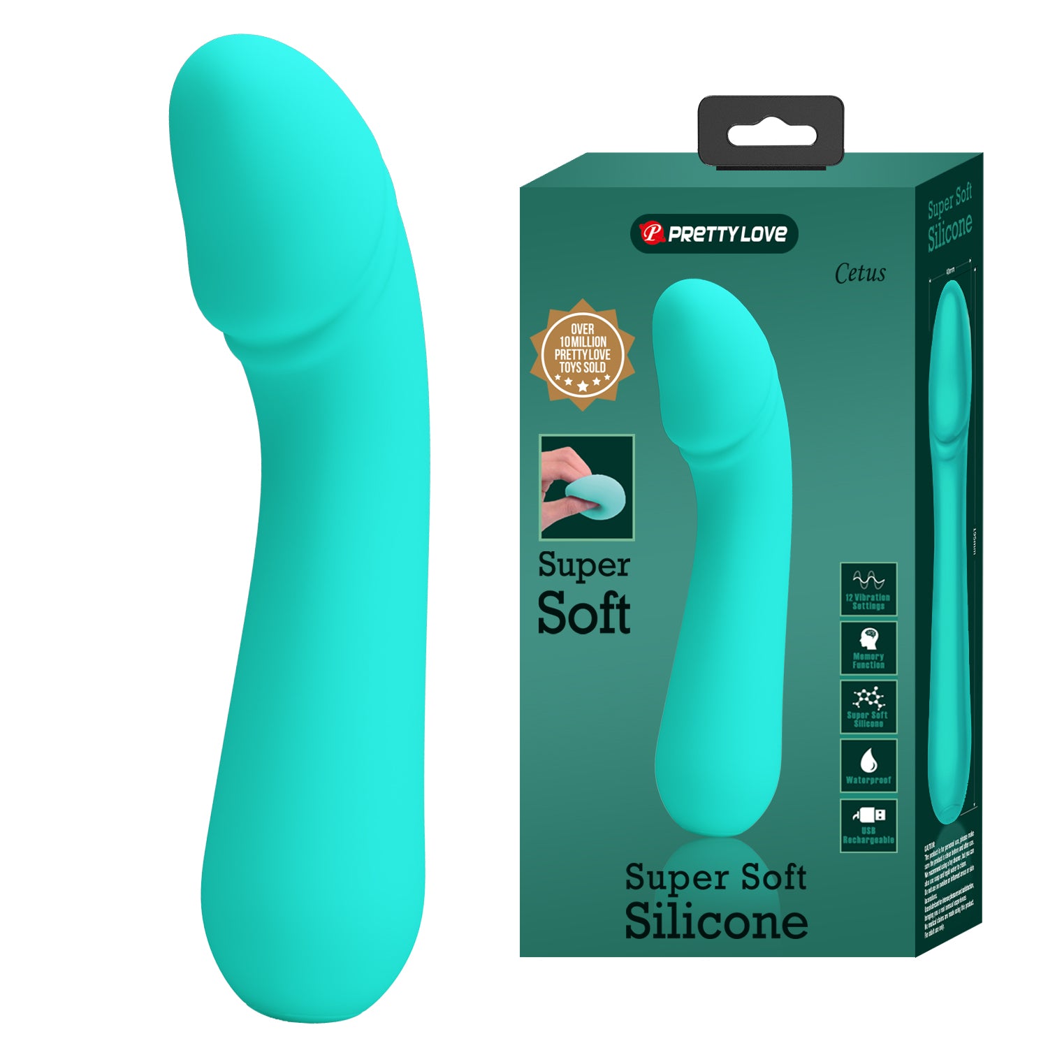 Pretty Love Cetus Soft Flexible Vibrator - Club X