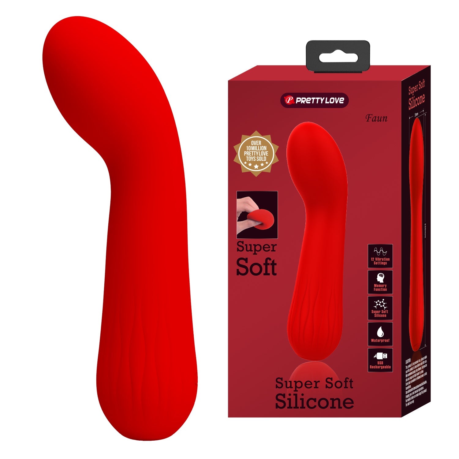 Pretty love Faun Super Soft G-Spot Vibrator - Club X