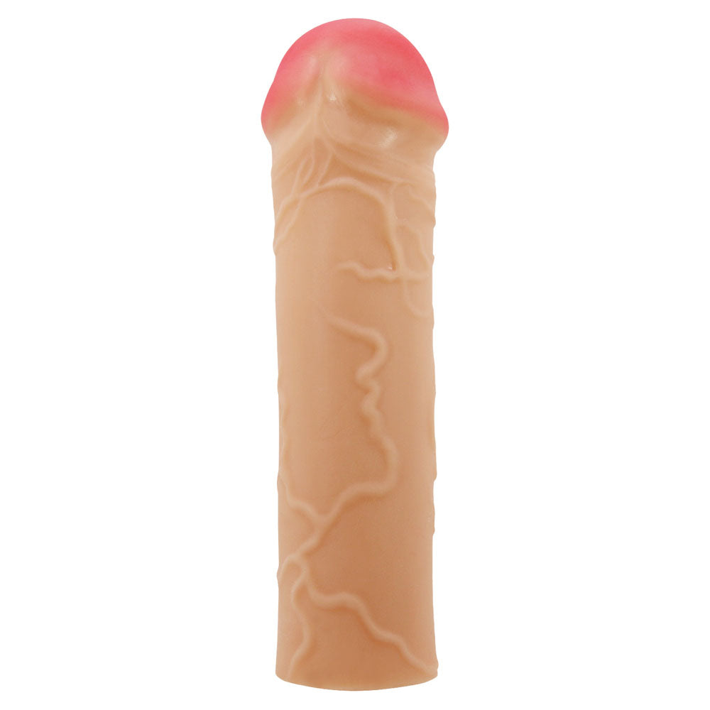 Party Up OSCAR 1 Inch Extender Sleeve - Flesh 1 Inch Penis Extender Sleeve Party Up