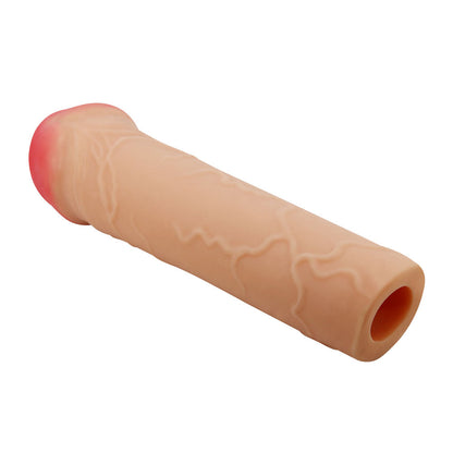 Party Up OSCAR 1 Inch Extender Sleeve - Flesh 1 Inch Penis Extender Sleeve Party Up
