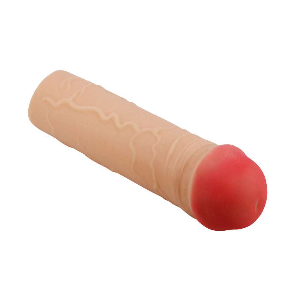 Party Up OSCAR 1 Inch Extender Sleeve - Flesh 1 Inch Penis Extender Sleeve Party Up