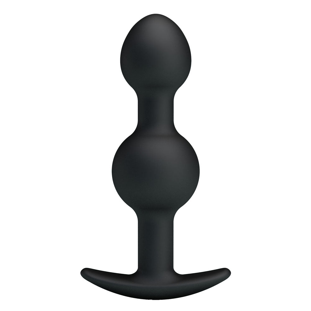 Party Up JAMES Anal Bead Plug - Black 10.4 cm Beaded Butt Plug Party Up