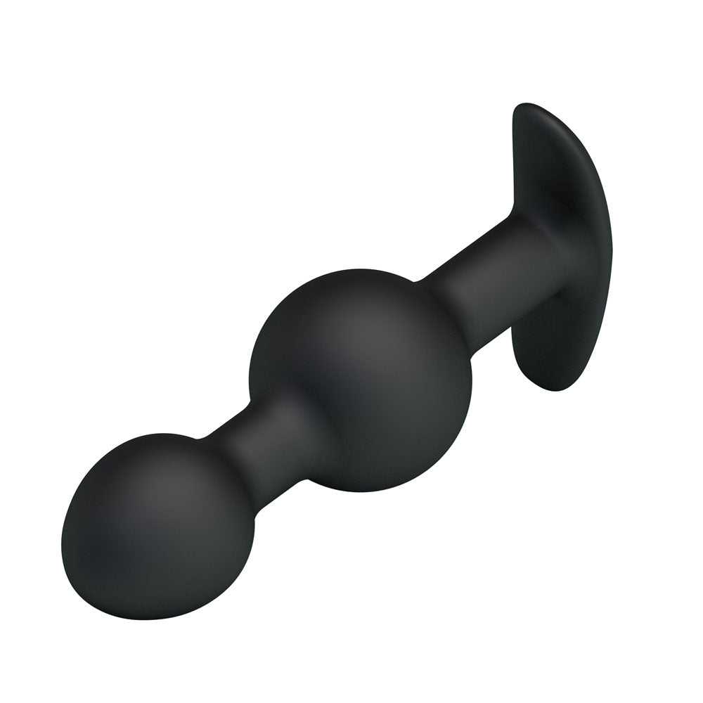 Party Up JAMES Anal Bead Plug - Black 10.4 cm Beaded Butt Plug Party Up