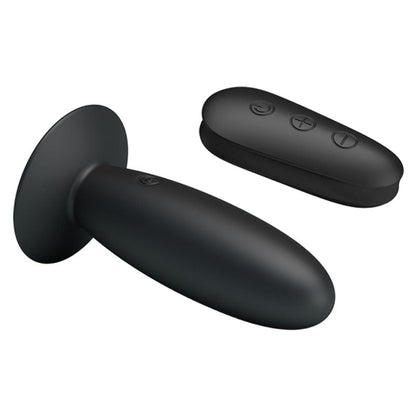 MR PLAY Remote Control Vibrating Anal Plug - Black USB Rechargeable Vibrating Butt Plug with Wireless Remote Baile