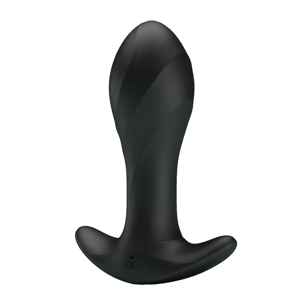 Party Up KEITH Vibrating Plug - Black 10.5 cm USB Rechargeable Vibrating Butt Plug Party Up