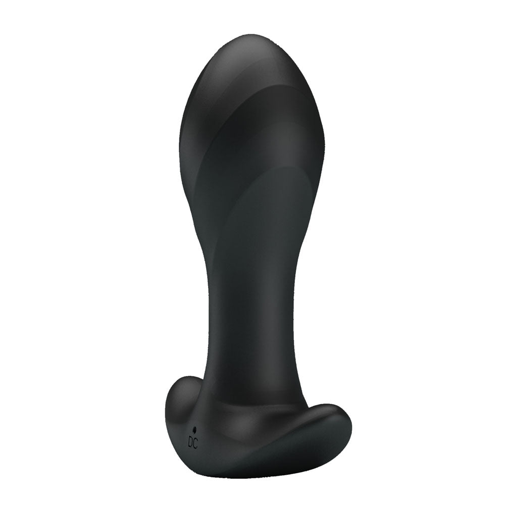 Party Up KEITH Vibrating Plug - Black 10.5 cm USB Rechargeable Vibrating Butt Plug Party Up
