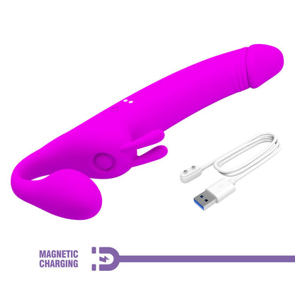 Party Up OLIVER Strapless Strap-On - Purple 28.3 cm USB Rechargeable Strapless Strap-On Party Up