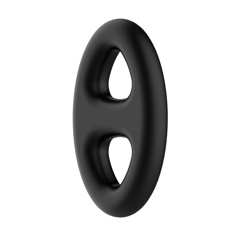 CRAZY BULL Oval Cock & Ball Ring - Black Cock & Ball Ring Pretty Love
