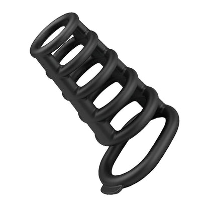 Party Up KIM Cock Cage - Black Cock Ring Cage Party Up