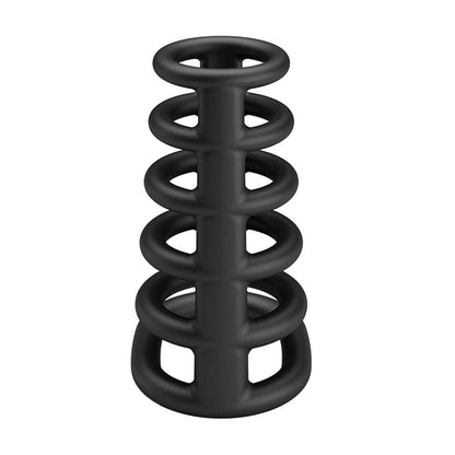Party Up KIM Cock Cage - Black Cock Ring Cage Party Up
