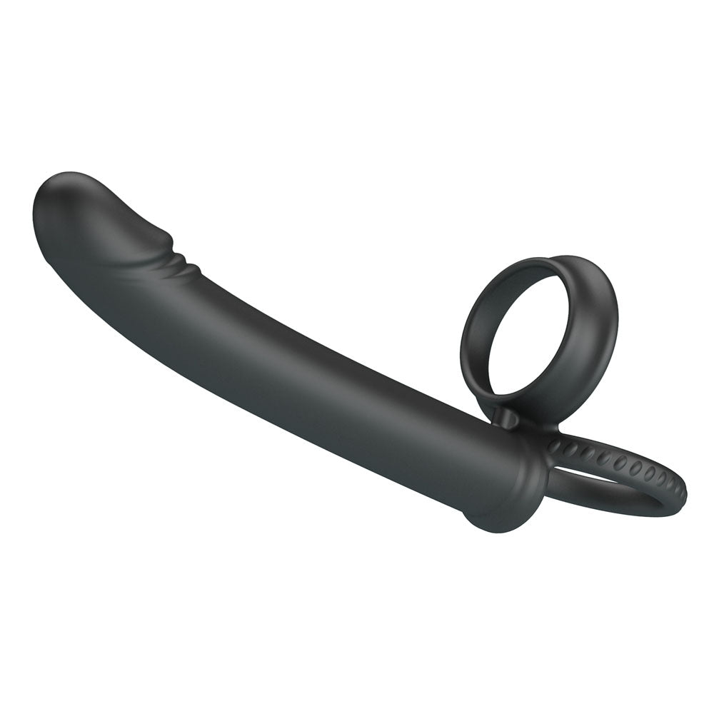 Party Up MARTIN Double Penetrator - Black Cock & Ball Rings with Double Penetrator Party Up