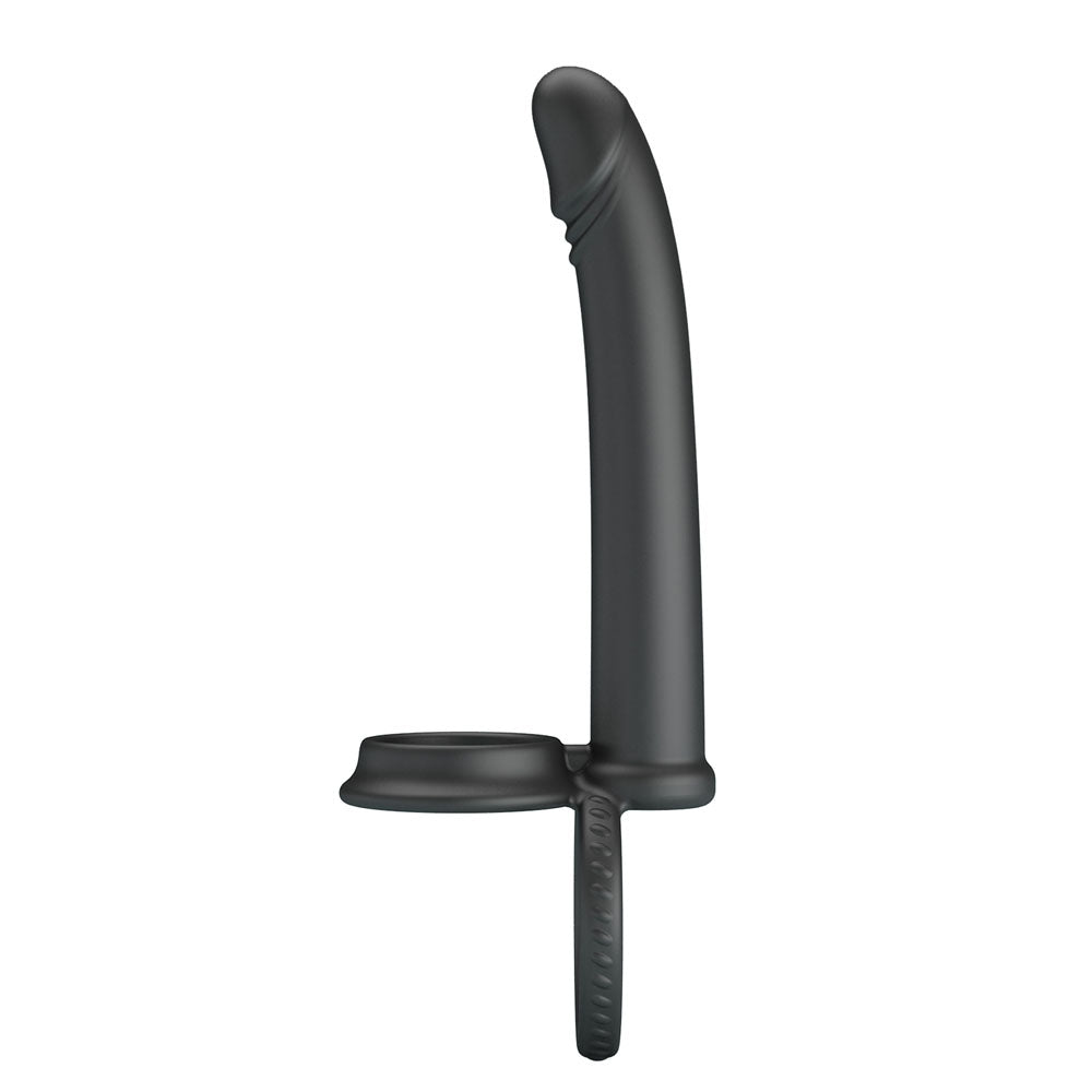 Party Up MARTIN Double Penetrator - Black Cock & Ball Rings with Double Penetrator Party Up