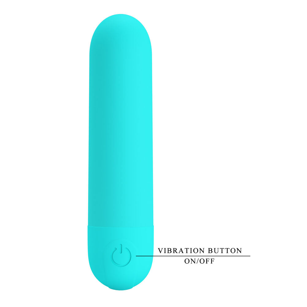 Party Up HARRY Mini Bullet - Teal - Teal 8 cm USB Rechargeable Bullet Party Up