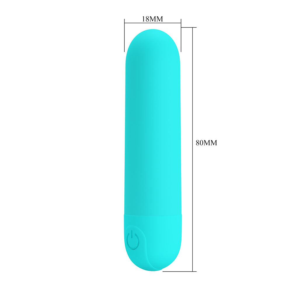 Party Up HARRY Mini Bullet - Teal - Teal 8 cm USB Rechargeable Bullet Party Up