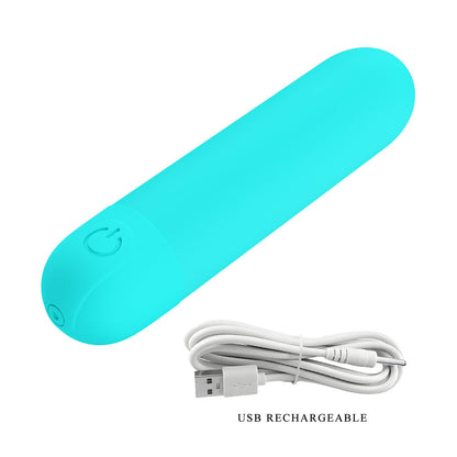 Party Up HARRY Mini Bullet - Teal - Teal 8 cm USB Rechargeable Bullet Party Up