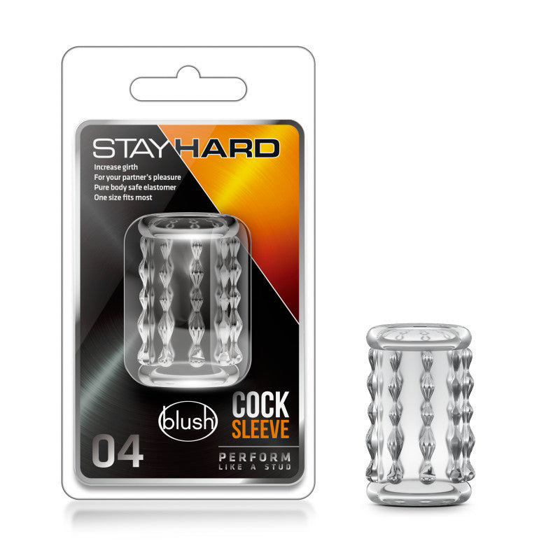 Stay Hard Cock Sleeve 04 - Clear Penis Sleeve Blush Novelties