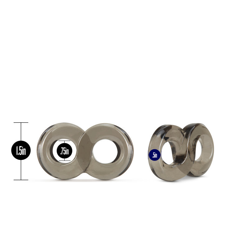 Stay Hard Cock Ring and Ball Strap - Black Cock & Ball Ring Blush Novelties