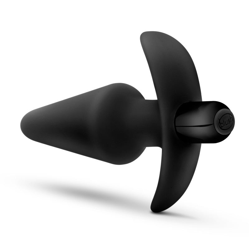 Anal Adventures Platinum Vibrating Plug - Black 12.7 cm (5'') Vibrating Butt Plug Blush Novelties