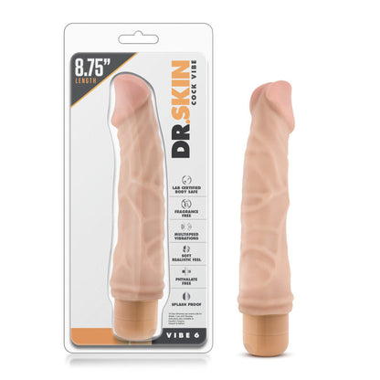 Dr. Skin Cock Vibe 6 - 8.5'' Cock - Flesh 21.6 cm Vibrating Dong Blush