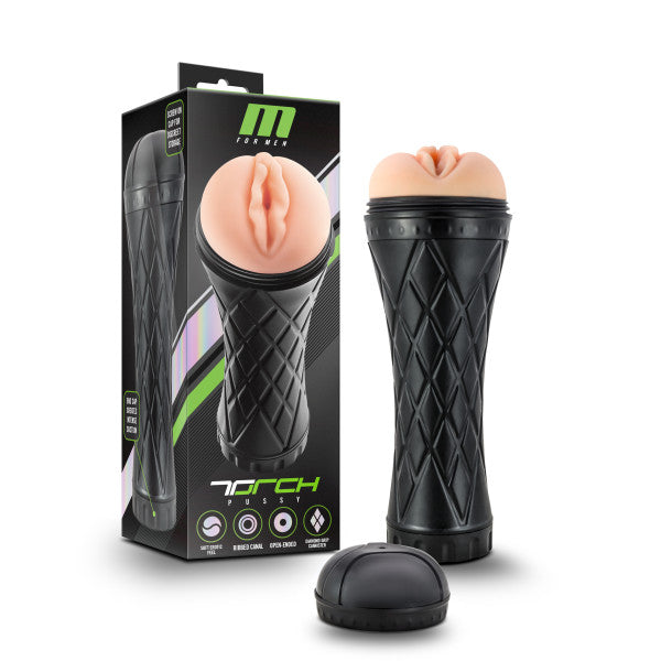 M for Men The Torch - Pussy - Flesh Vagina Stroker Blush