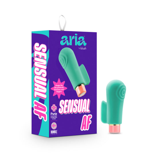 Aria Sensual AF - Teal USB Rechargeable Stimulator Teal - Club X