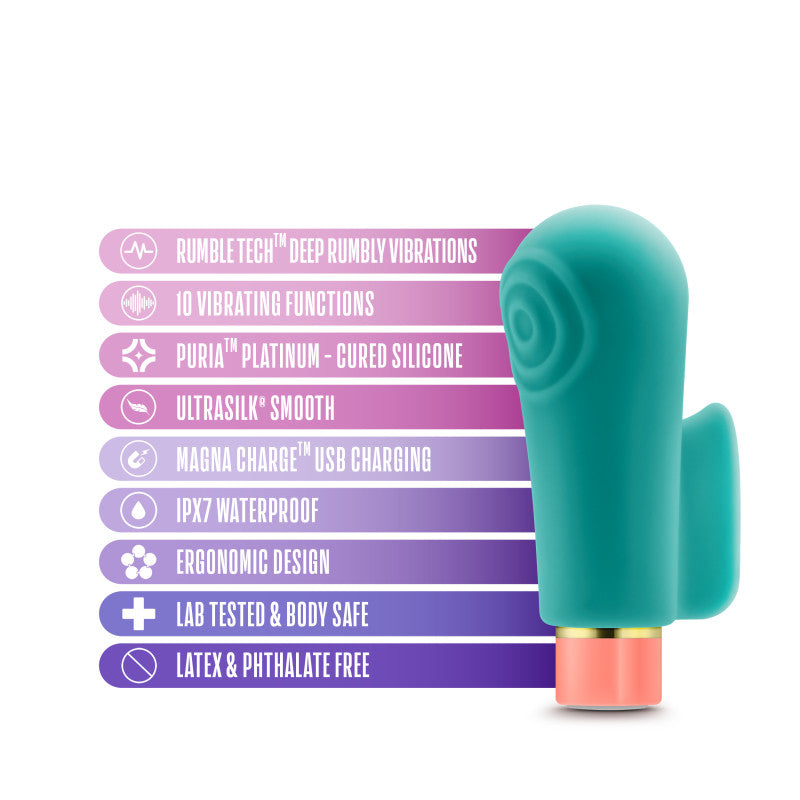Aria Sensual AF - Teal USB Rechargeable Stimulator Blush Novelties