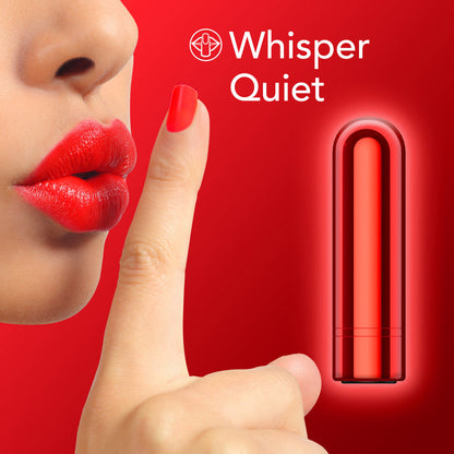 Kool Vibes - Rechargeable Mini Bullet - Cherry - Red 6.4 cm USB Rechargeable Bullet Blush Novelties