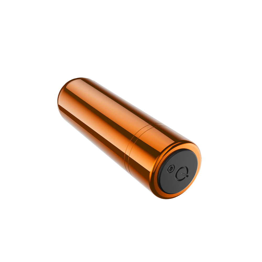 Kool Vibes - Rechargeable Mini Bullet - Tangerine - Orange 6.4 cm USB Rechargeable Bullet Blush Novelties