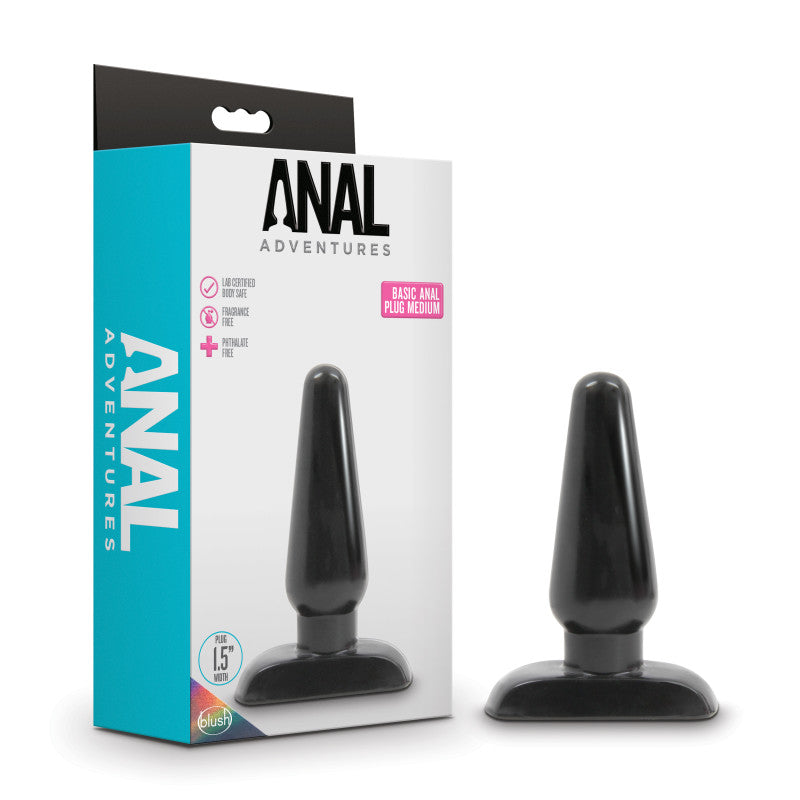 Anal Adventures Basic Medium Anal Plug - Club X