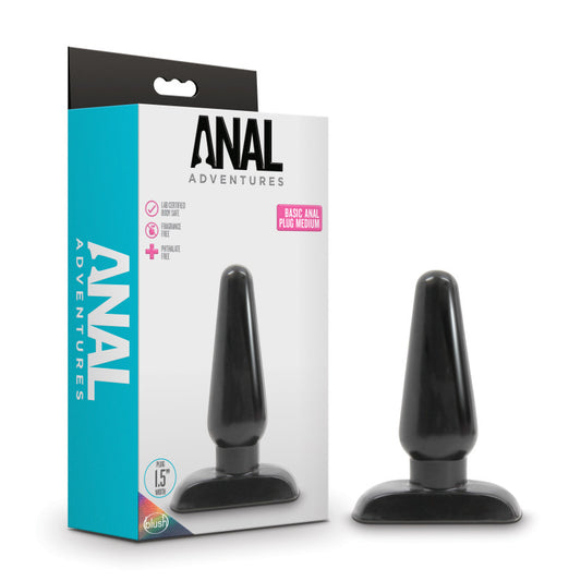 Anal Adventures Basic Medium Anal Plug - Club X