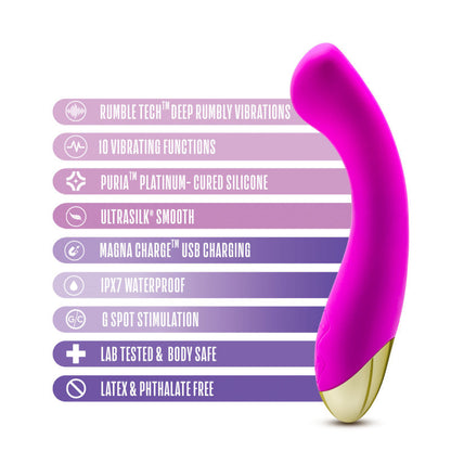 Aria Bangin' AF - Purple 18.4 cm USB Rechargeable Vibrator Blush Novelties