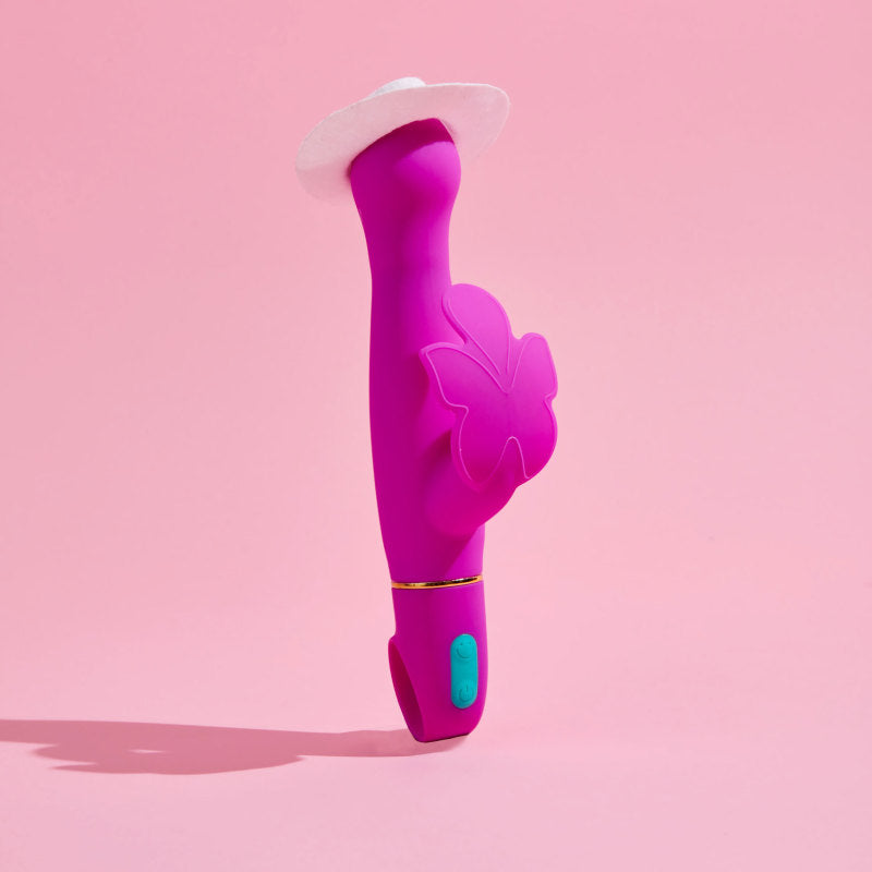 Aria Naughty AF - Plum 18.4 cm Butterfly Vibrator Blush Novelties