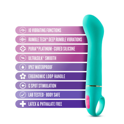 Aria Flirty AF - Teal 16.5 cm Vibrator Blush Novelties