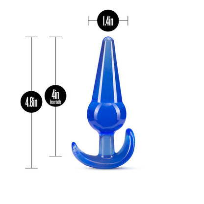 B Yours Large Anal Plug - Blue 12.2 cm Butt Plug Blush Novelties
