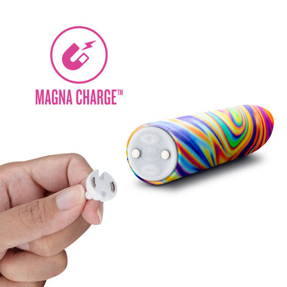Limited Addiction Psyche - Power Vibe - Rainbow 10.2 cm USB Rechargeable Bulet Blush Novelties