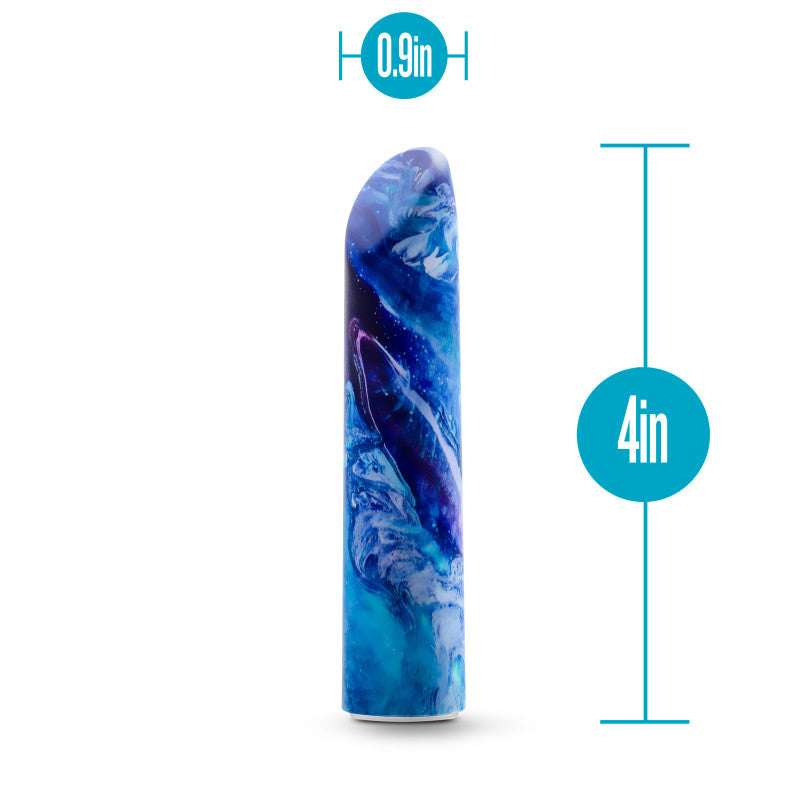 Limited Addiction Mesmerize - Power Vibe - Azure Blue 10.2 cm USB Rechargeable Bullet Blush Novelties