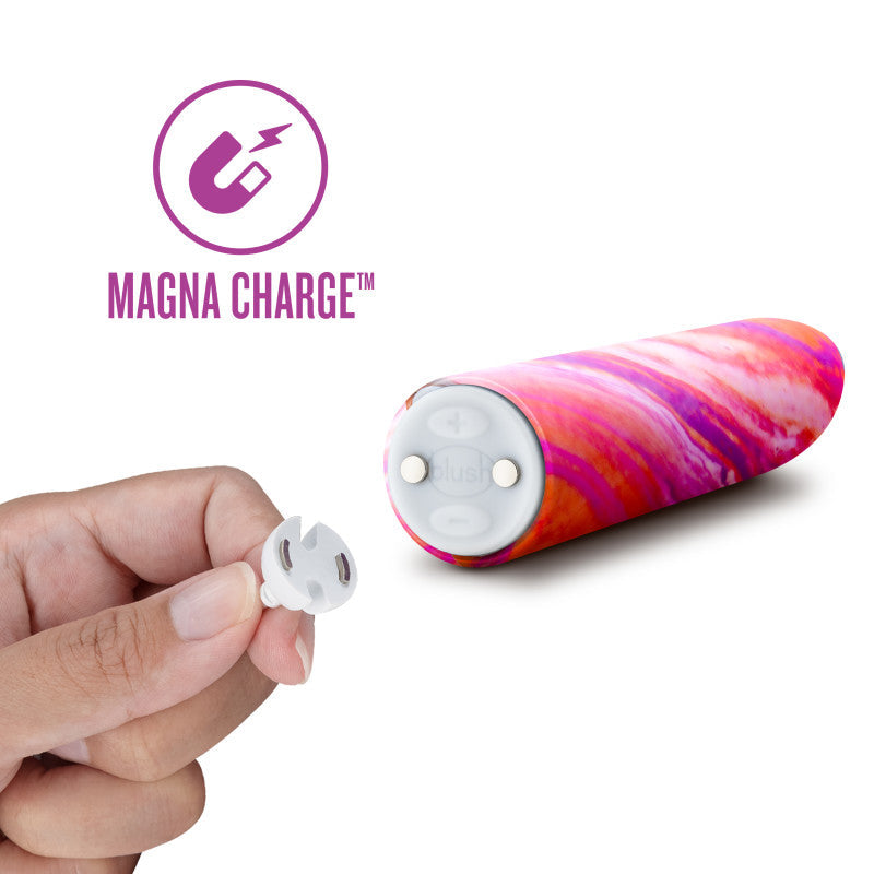 Limited Addiction Fiery - Power Vibe - Coral 10.2 cm USB Rechargeable Bullet Blush Novelties