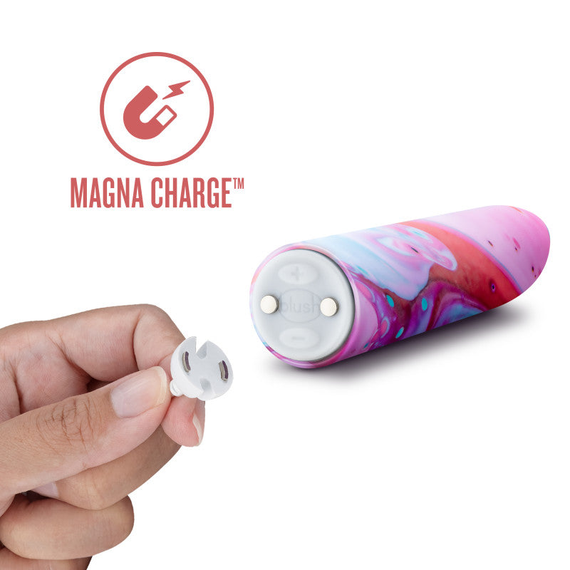 Limited Addiction Fascinate - Power Vibe - Peach 10.2 cm USB Rechargeable Bullet Blush Novelties