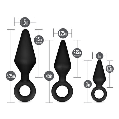 Anal Adventures Platinum Loop Plug Kit - Club X
